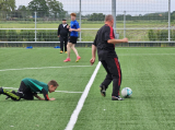 Laatste training S.K.N.W.K. JO11-1JM (partijtje tegen de ouders) van maandag 27 mei 2024 (99/137)